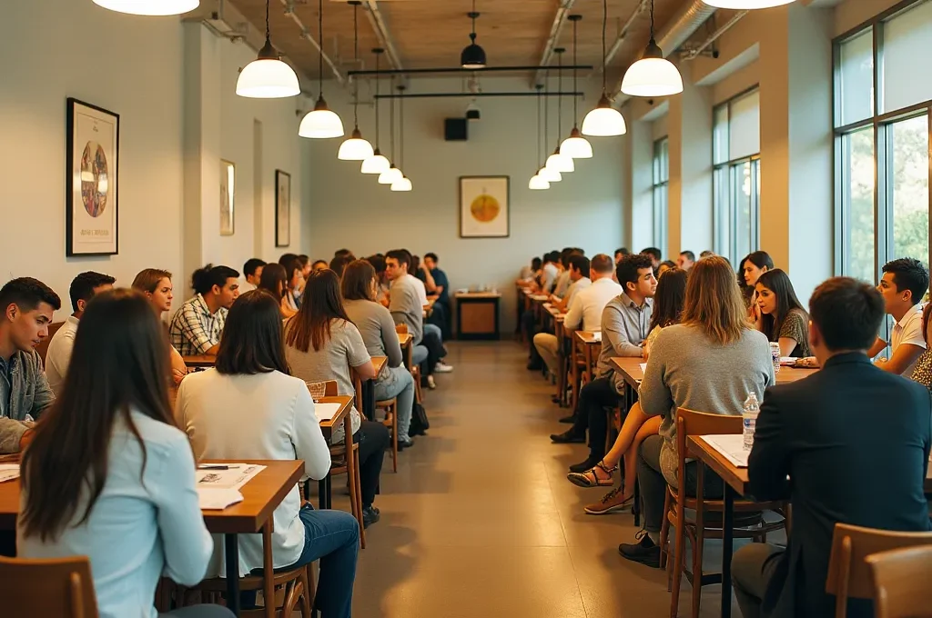 Detailaufnahme von geordneten Bauunterlagen und Architekturplänen