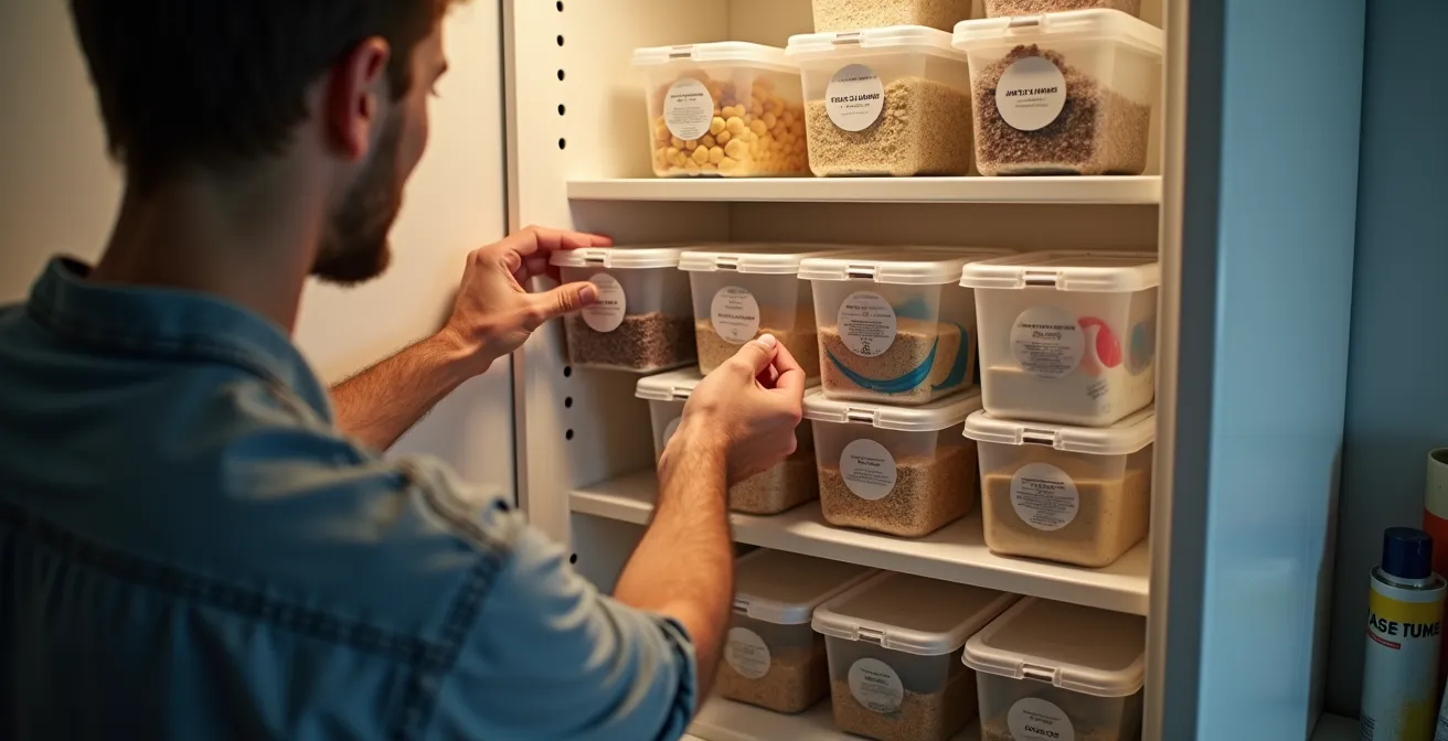 Optimierte Abstellkammer mit deutschem Zonierungsprinzip