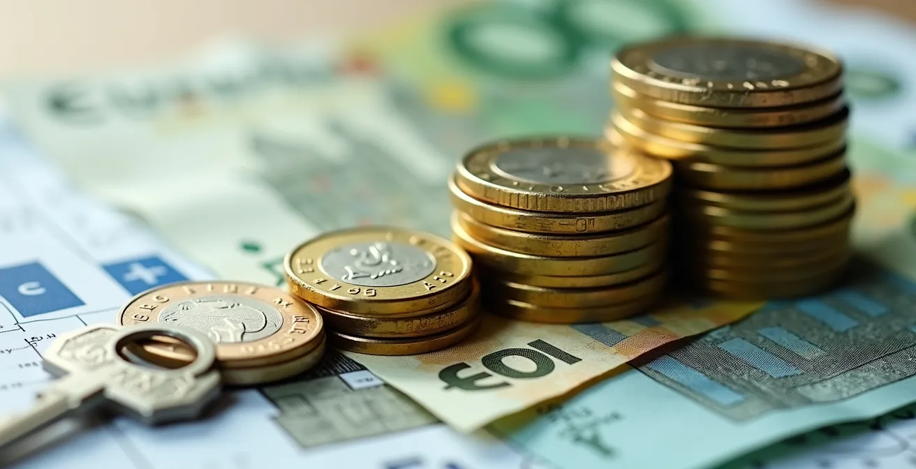 Visualisierung der Cashflow-Entwicklung bei verschiedenen Finanzierungsszenarien