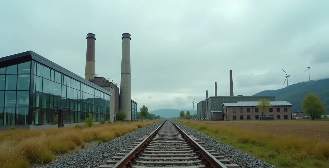 Visualisierung der industriellen Neuausrichtung eines Automobilstandorts